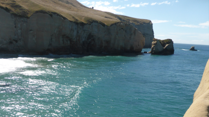 Tunnel beach New Zealand water