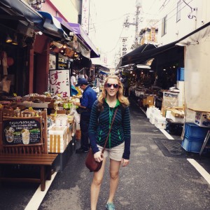 Tsukiji Market laneways.