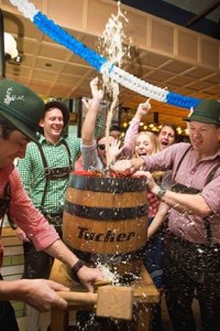 Tapping of the keg- Photo Hophaus