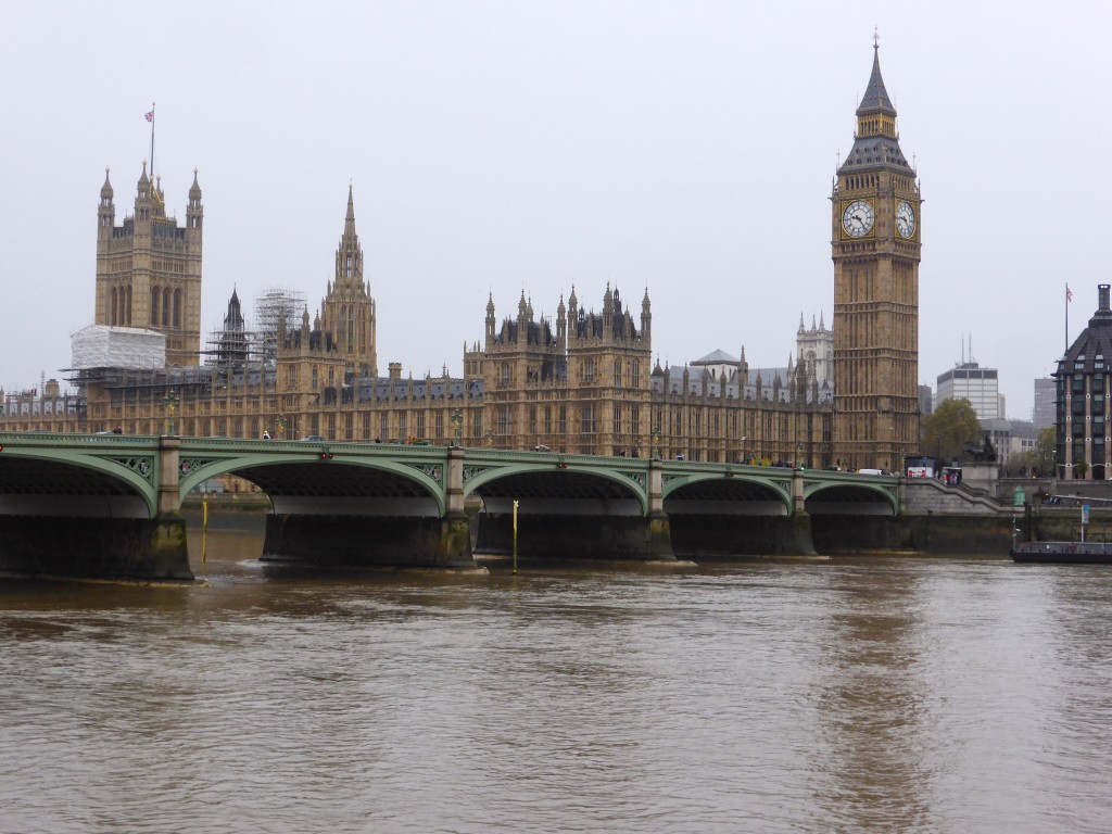 Big Ben and Westminster looking fabulous despite the dreary weather