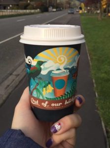 Nail art and coffee makes me happy