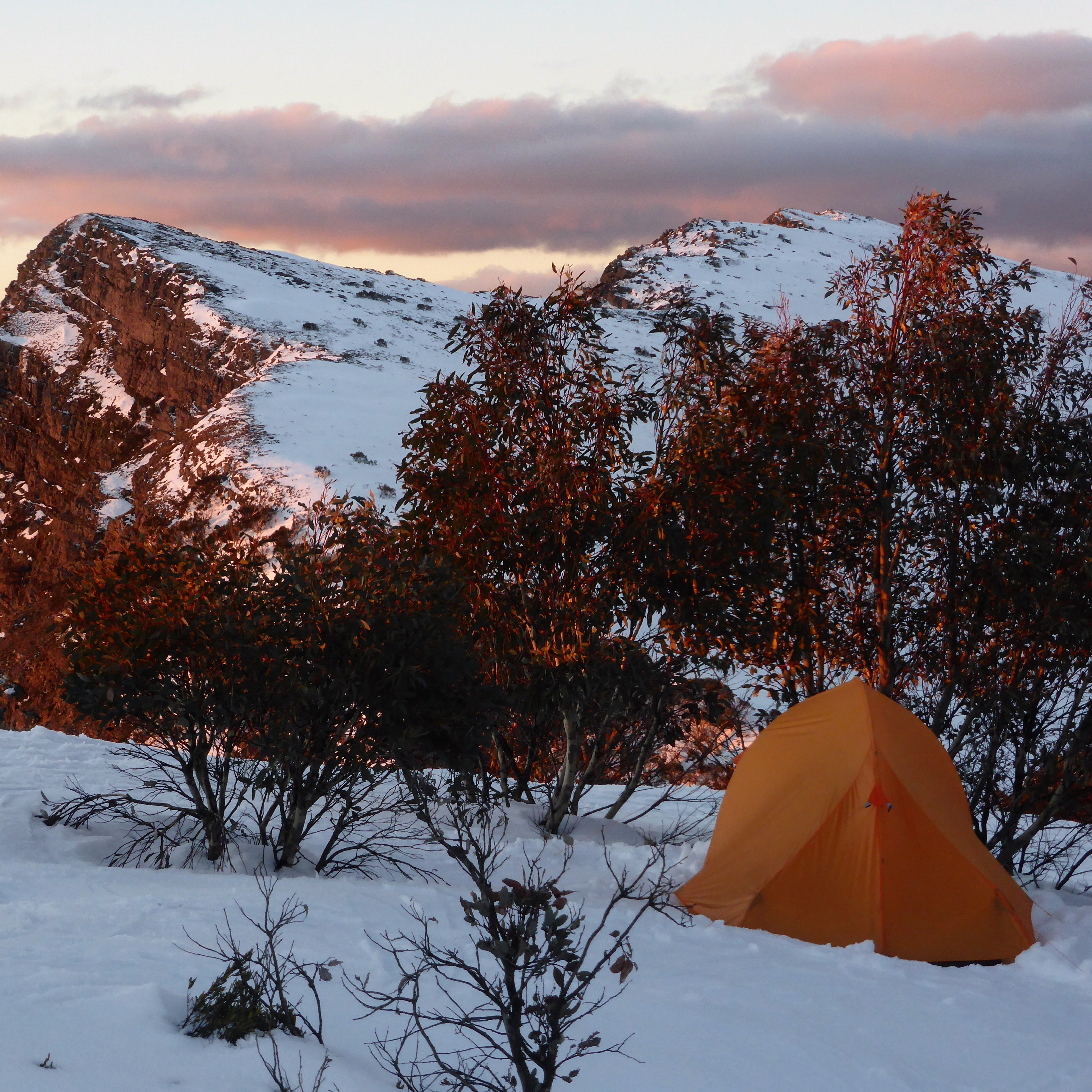 Camping in snow Camping in snow