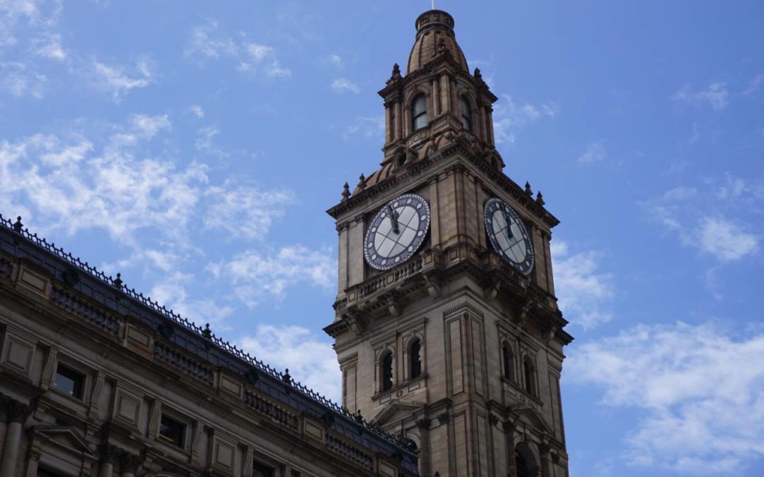 Melbourne GPO clocktower Traveling Honeybird