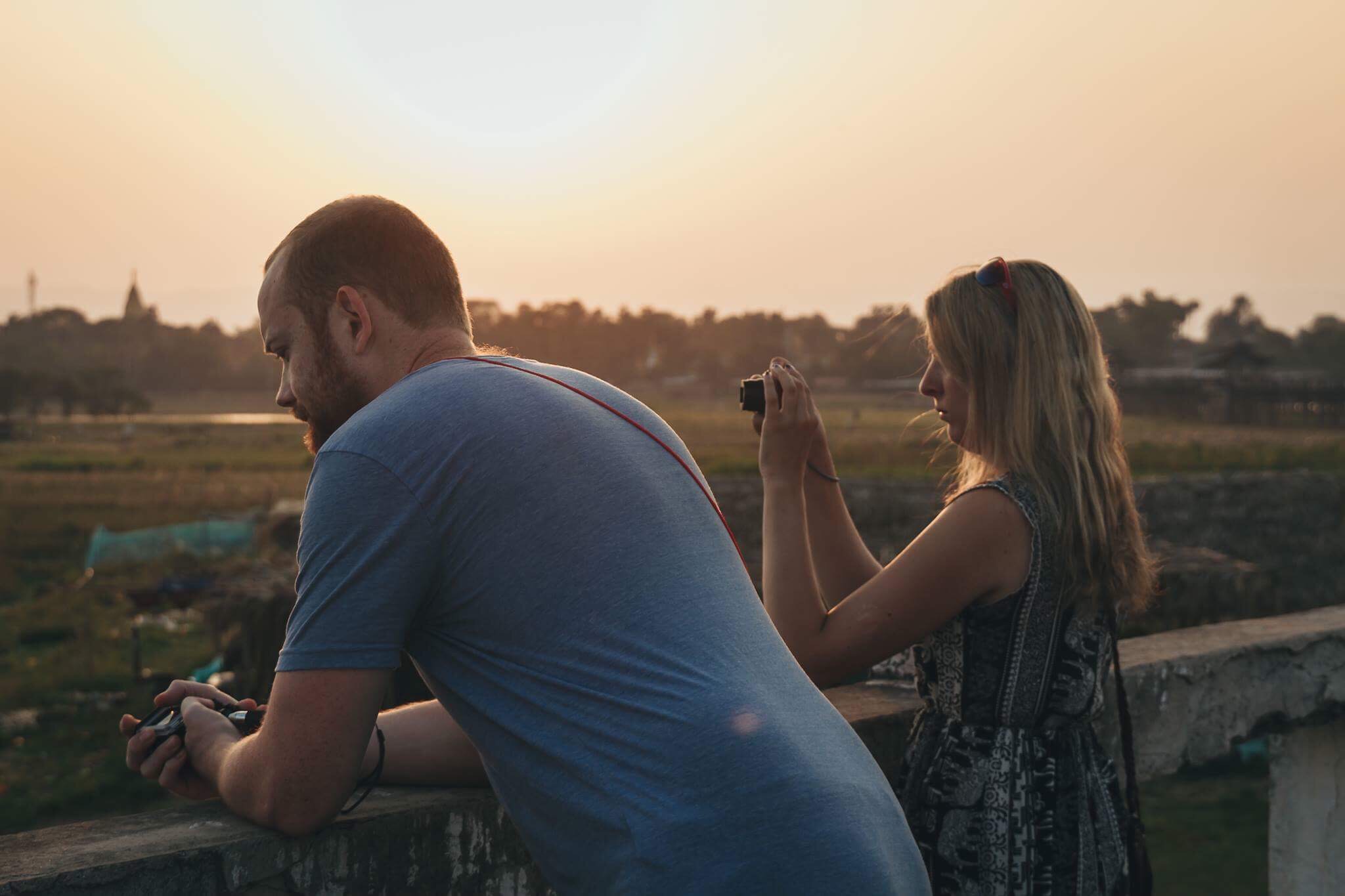 Taking Photos Ubein Bridge