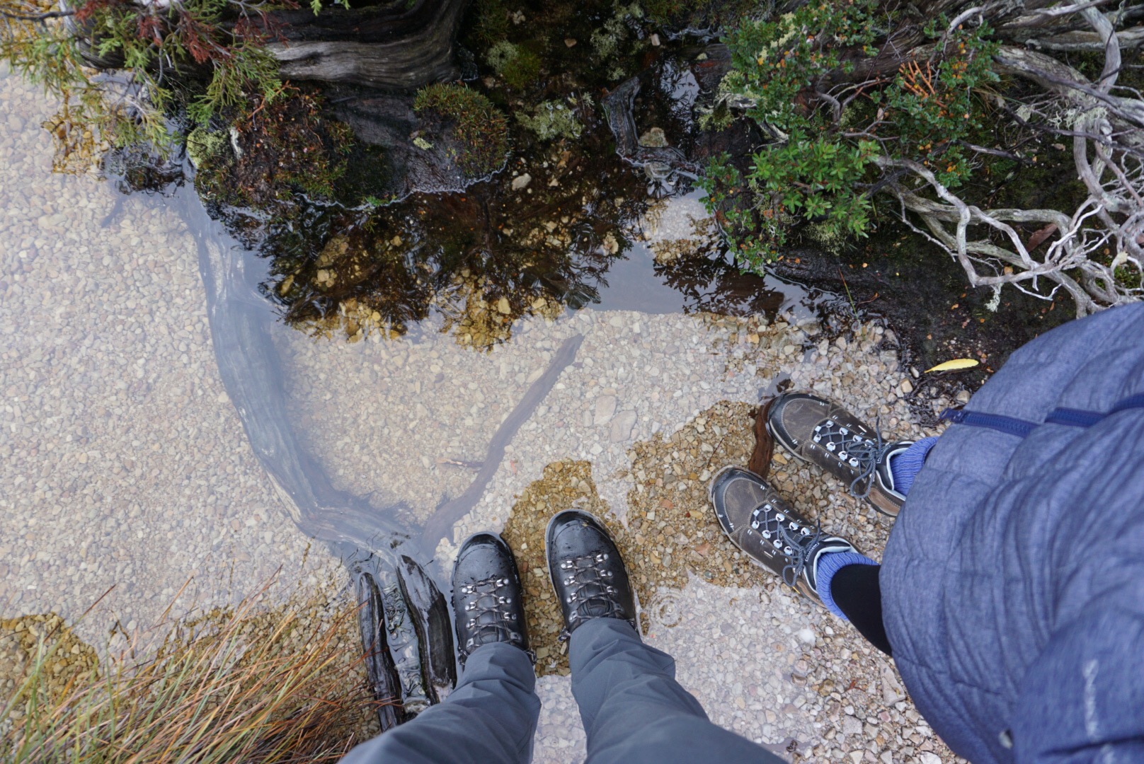 Tasmanian weather needs hiking boots