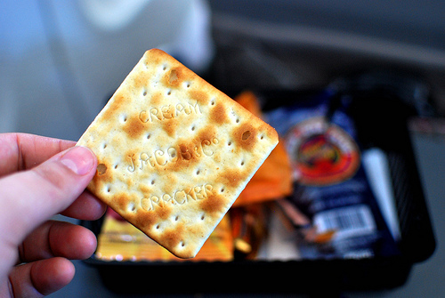 Snacks on a plane