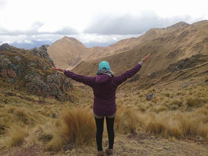 Hiking in the Andes Peru 