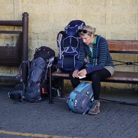 A tired travel blogger A tired travel blogger
