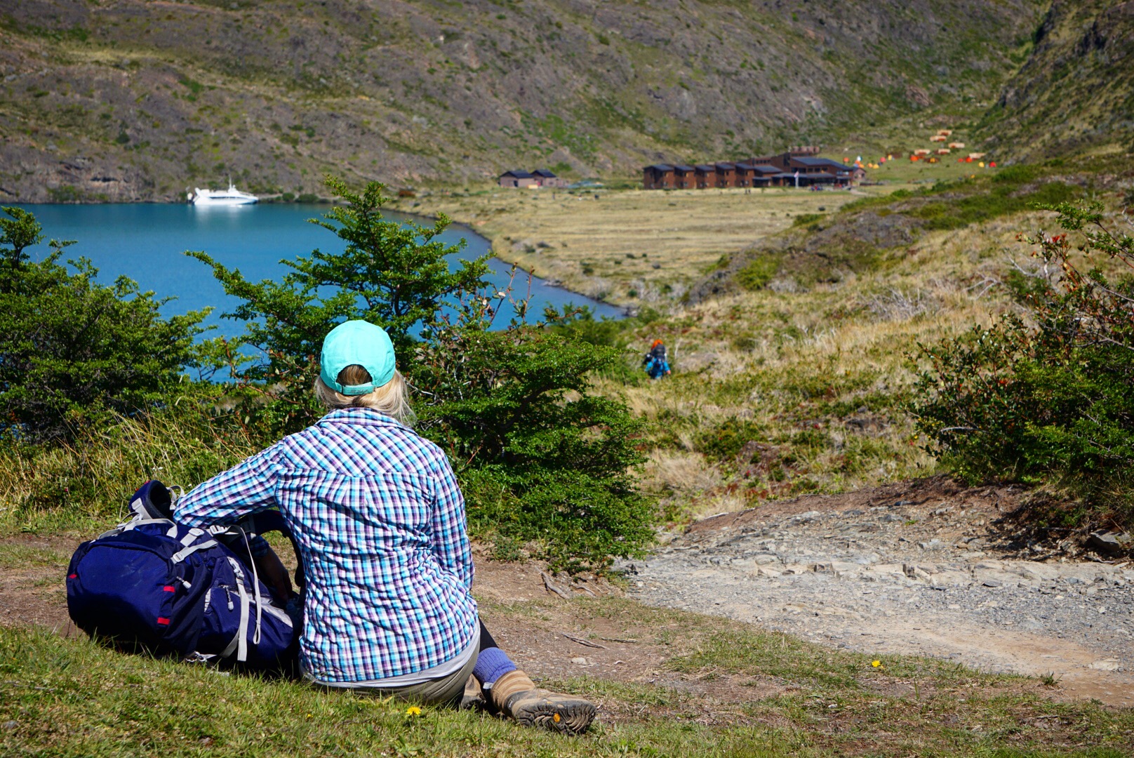 Overlooking Paine Grande campste