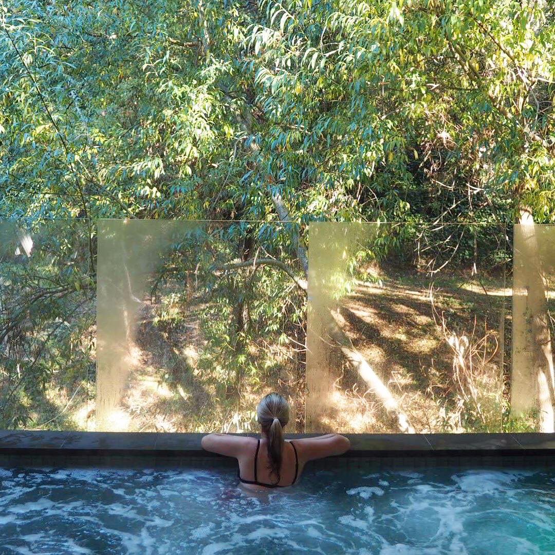 Relaxing Jean in the Hepburn Sanctuary relaxing in the water