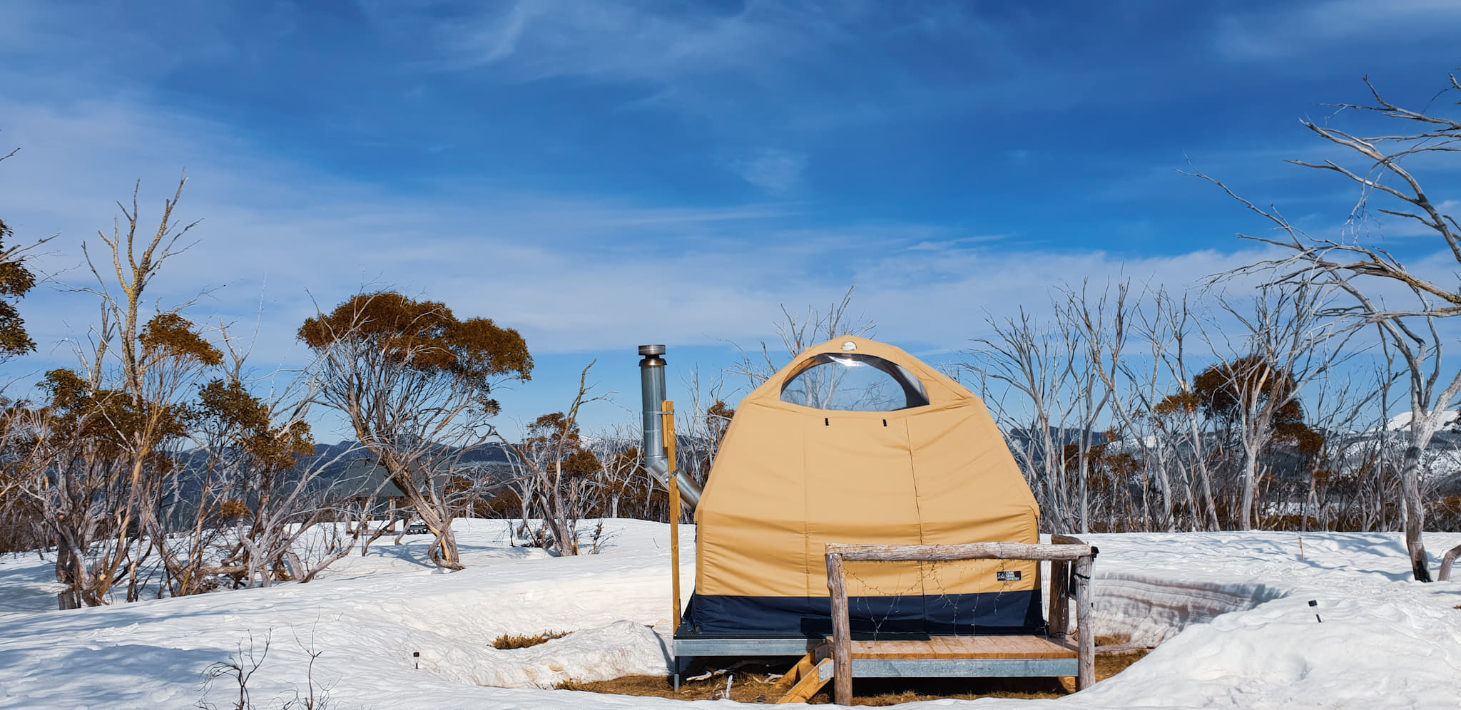 Snow dome in Alpine Nature Experience Australia