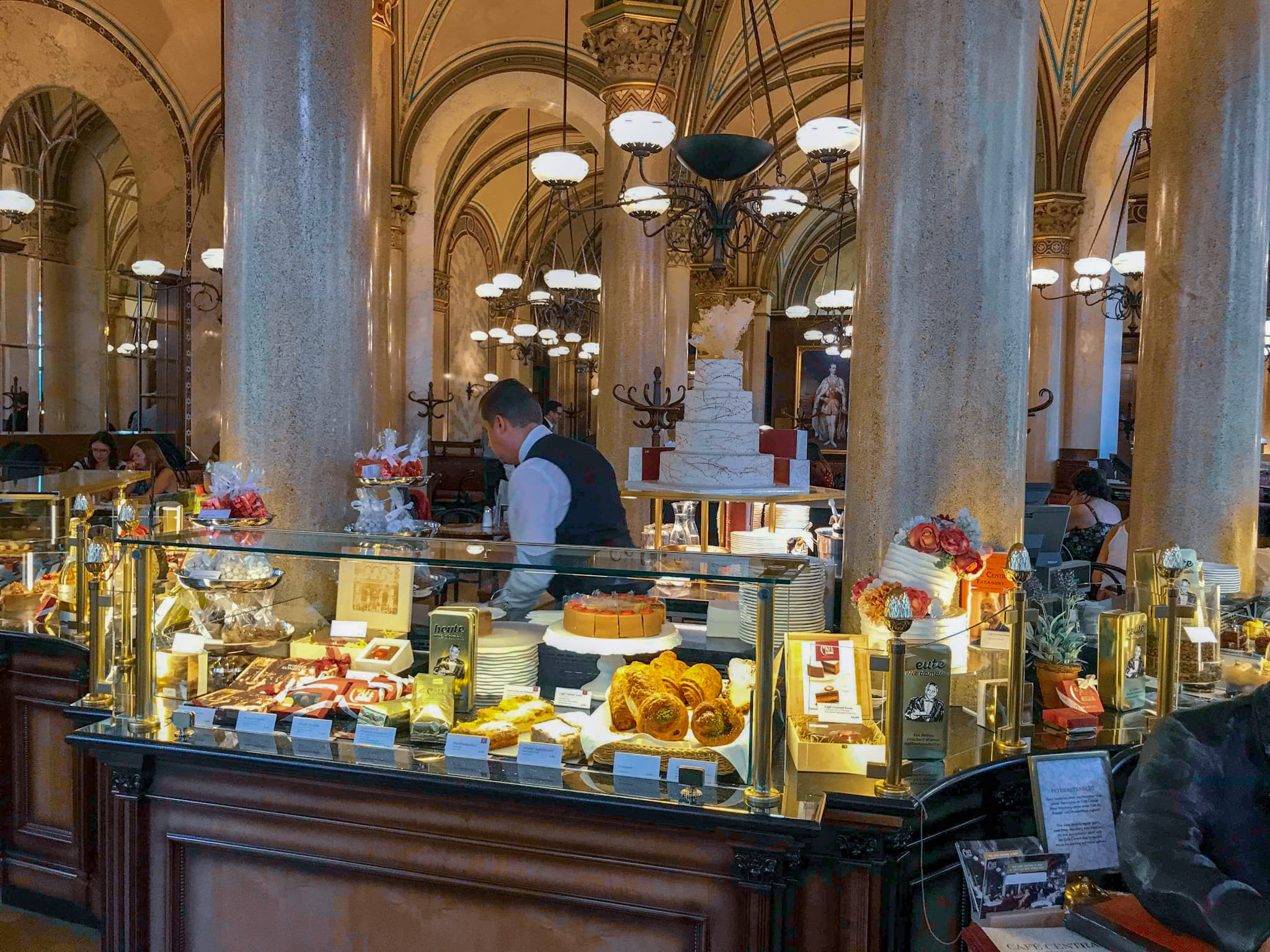 Cafe central Vienna cake selection