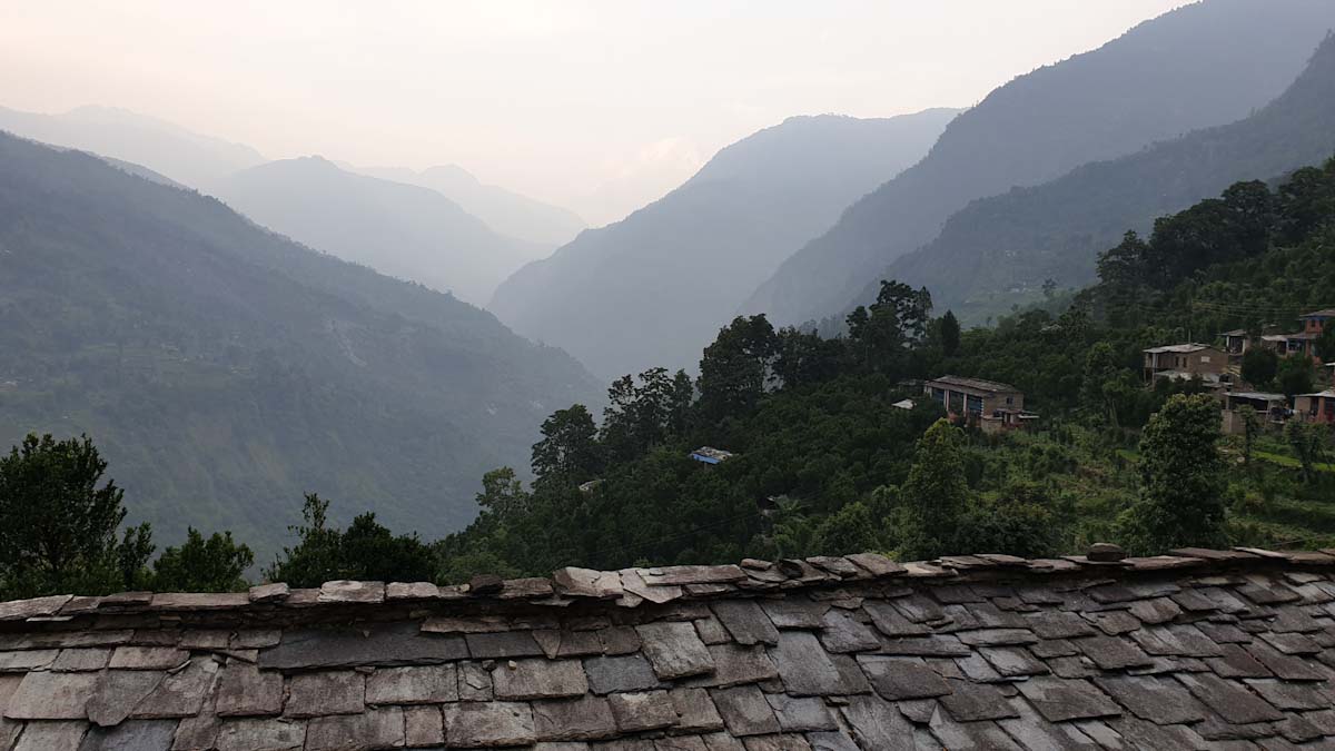 Village rooftop on Mohare Danda