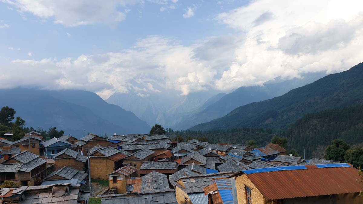 A typical himalayan village in Nepal