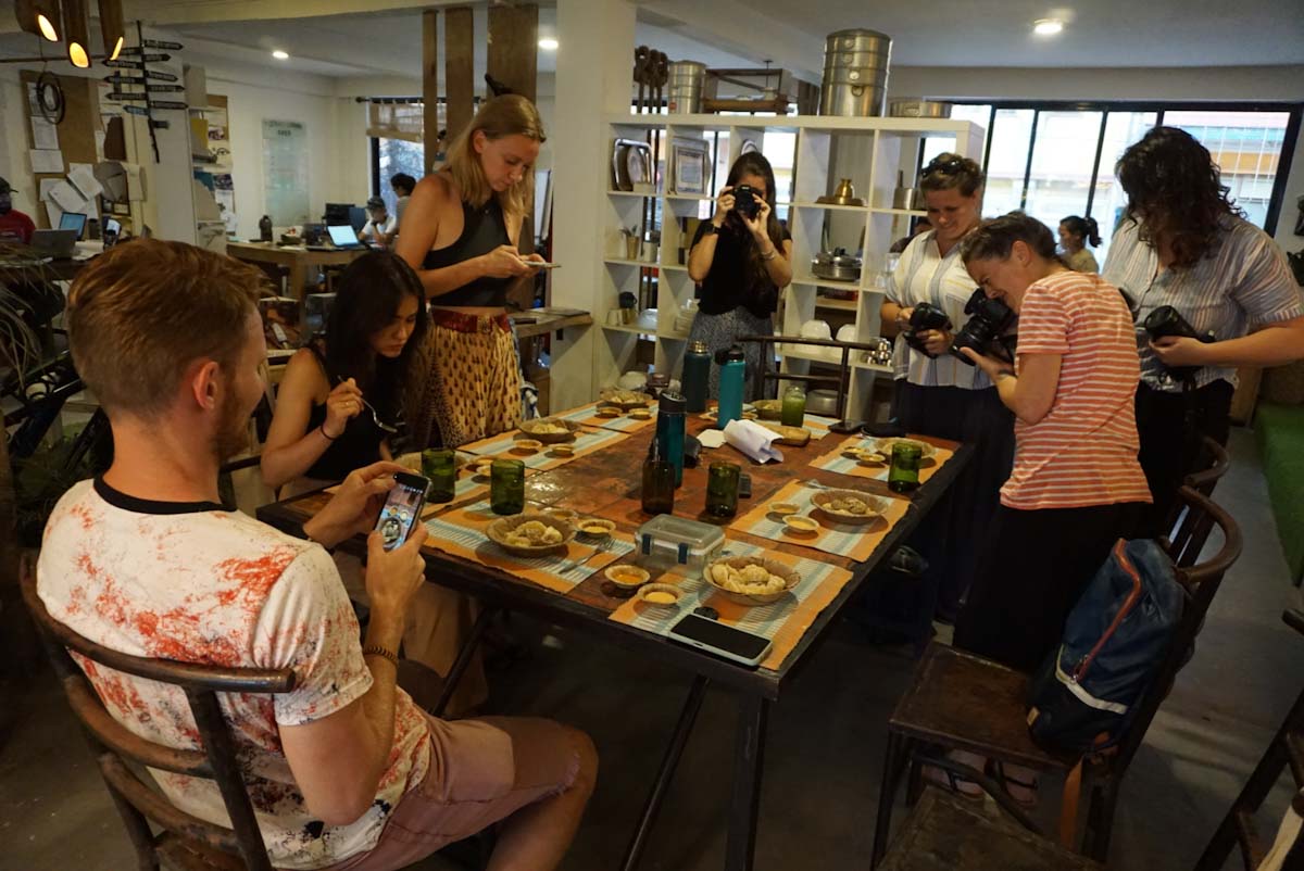 Bloggers taking momo photos Bloggers taking momo photos