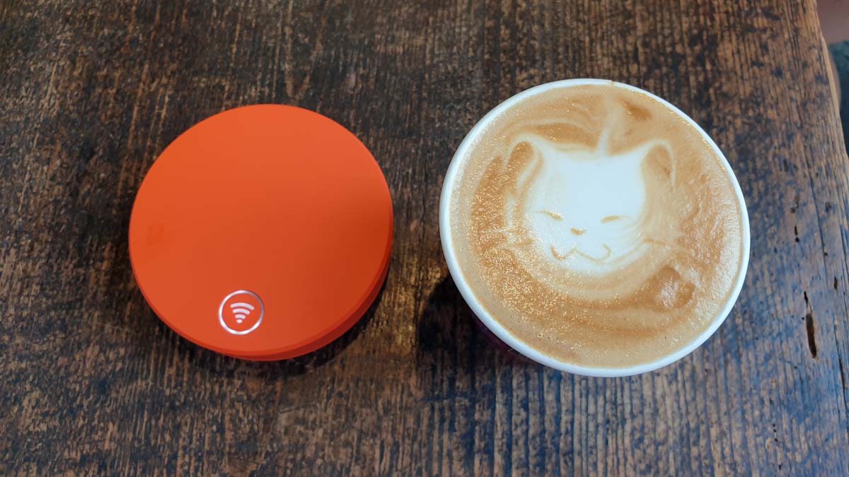 Skyroam and a latte