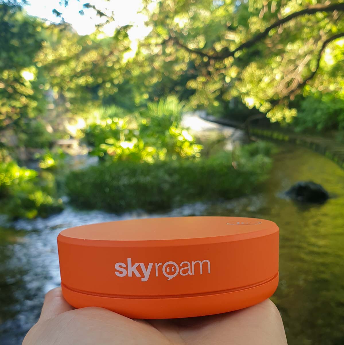 Skyroam in Japan river